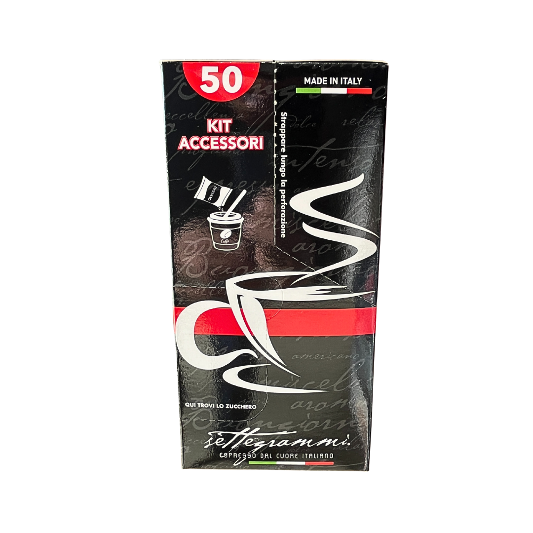 Komplettes Kaffeezubehör-Set, 50-teilig.