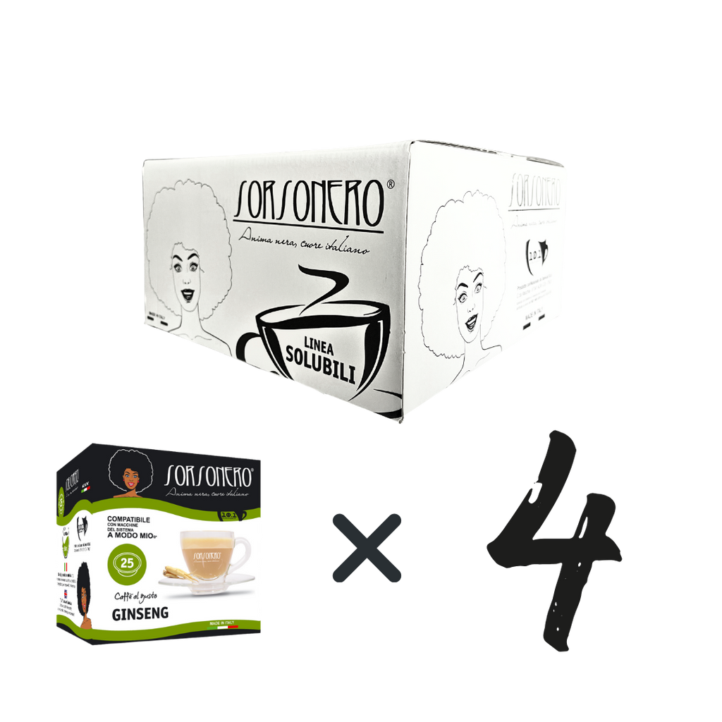 Compatible with A MODO MIO® Ginseng + Caramel Flavored Drink 100 PCS