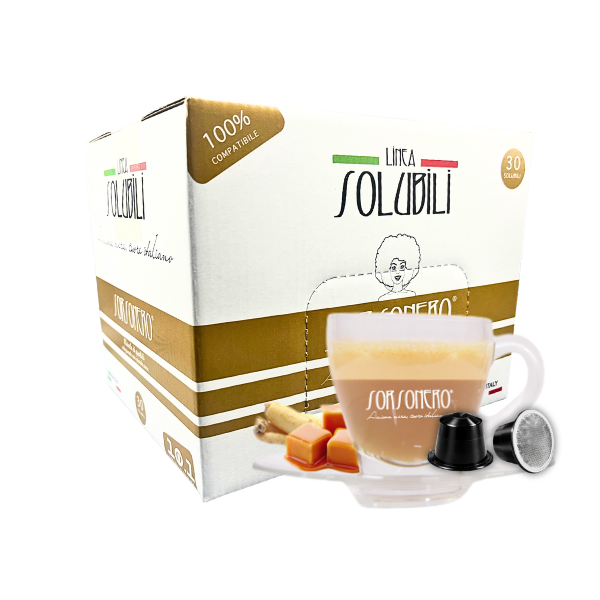 Nespresso®-kompatibles Getränk mit Ginseng-Karamell-Geschmack (30 Stück).