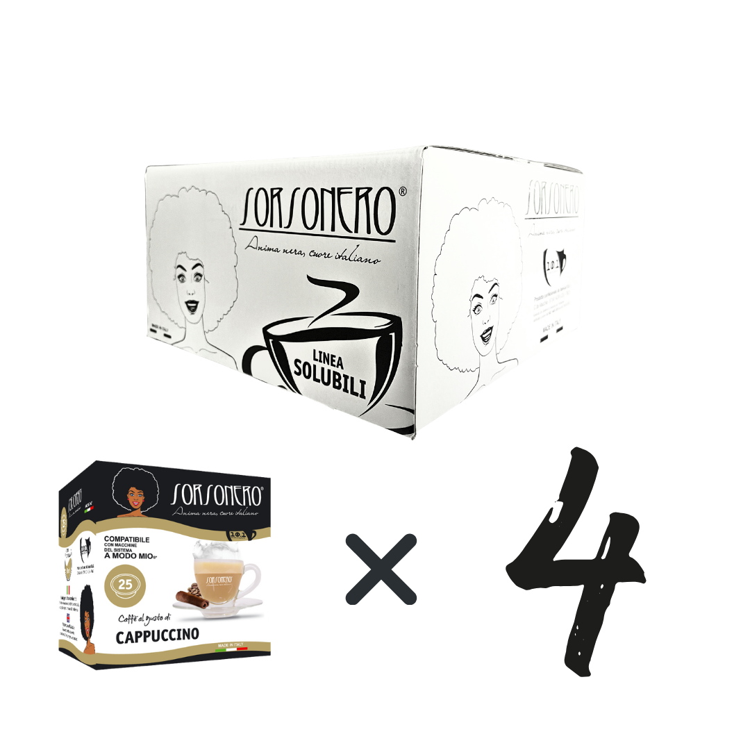 Kompatibel mit A MODO MIO® Cappuccino-Getränk, 100 Stück