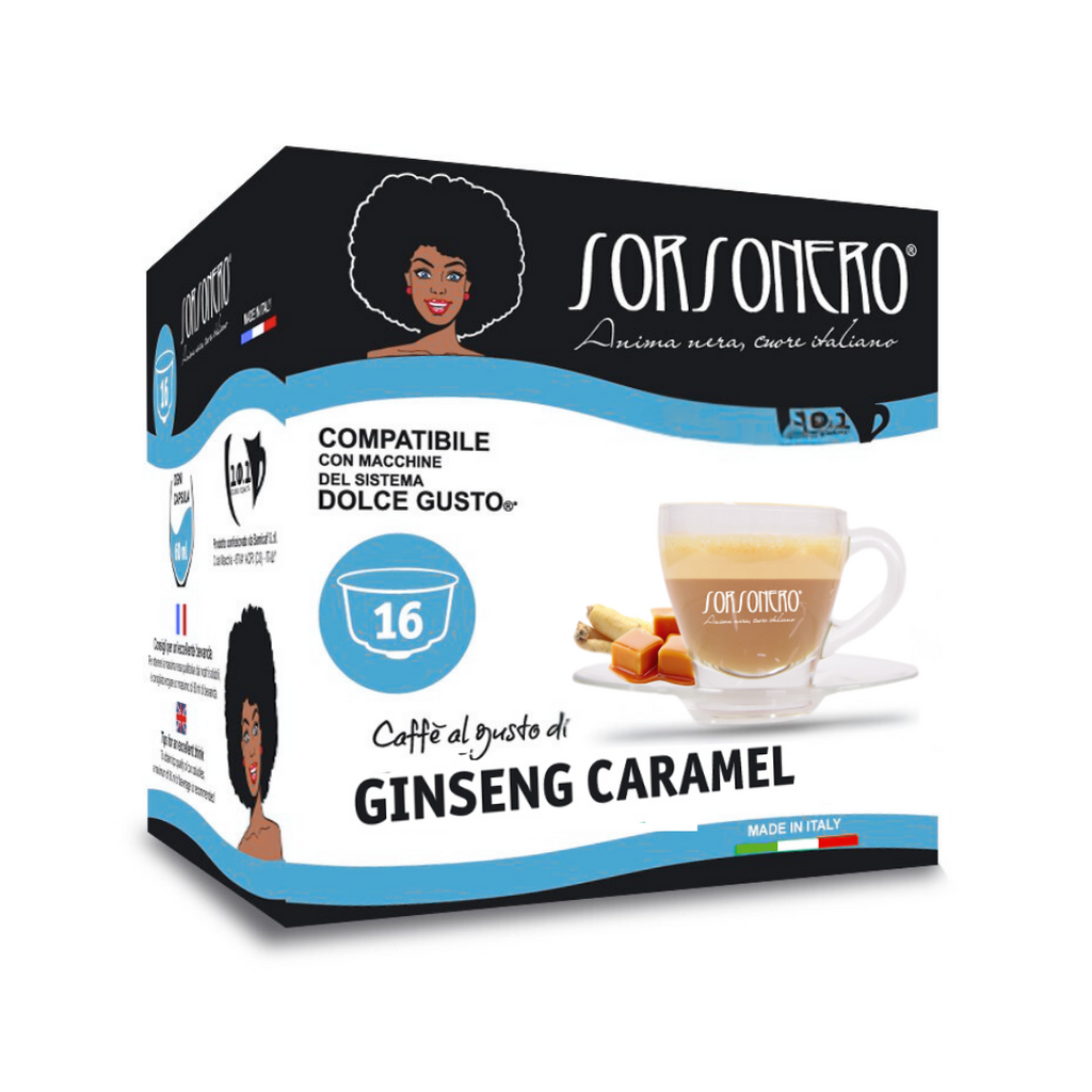 Kompatibel mit Nescafé DOLCE GUSTO® 64 Stück Ginseng-Karamell-Getränk