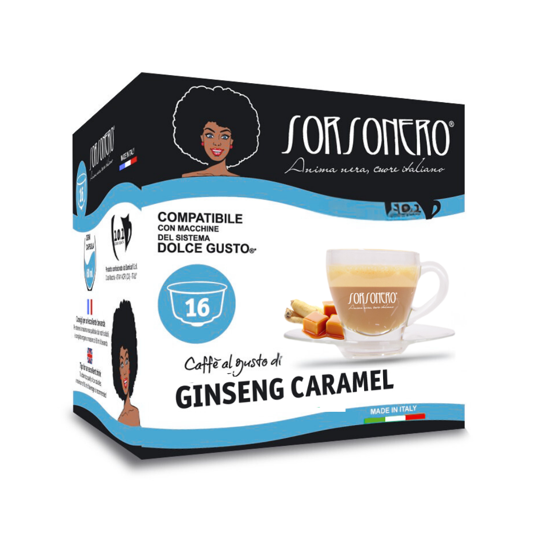 Kompatibel mit Nescafé DOLCE GUSTO® 64 Stück Ginseng-Karamell-Getränk